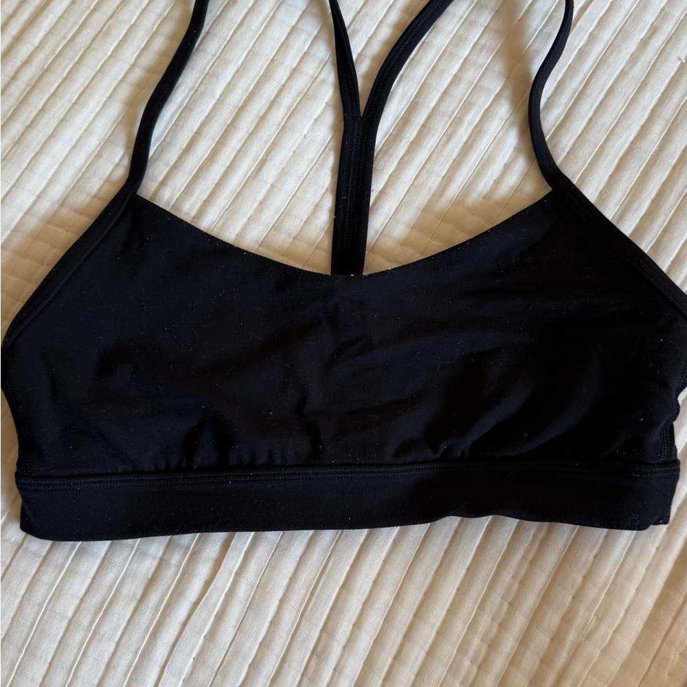 Lululemon Athletica Black Flow Y Sports Bra
